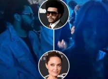 Angelina Jolie và The Weeknd cùng đi nghe nhạc