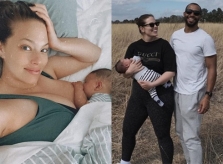 'Mẫu béo' Ashley Graham khoe ảnh cho con bú