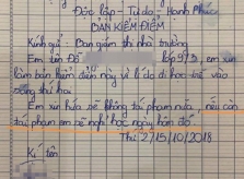Bản kiểm điểm của nữ sinh lớp 9 khiến giáo viên 'cạn lời'