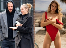 Bạn trai Miley Cyrus vui vẻ bên cô gái khác