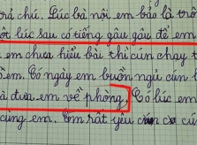 Bé gái tả cún cưng biết giảng bài