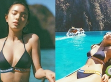 Châu Bùi dẫn đầu xu hướng với áo bơi thể thao