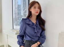 Che dáng gầy bằng áo blouse