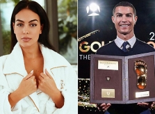 Người yêu chúc mừng C. Ronaldo nhận giải 'Bàn chân vàng'