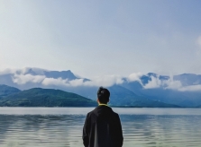 Bức tranh nên thơ tại đầm Lập An