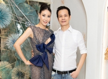 Hà Kiều Anh diện váy khoét ngực của Hoàng Hải