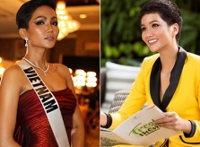 H'Hen Niê được khen vì luôn mặc đồ chuẩn dress code ở Miss Universe