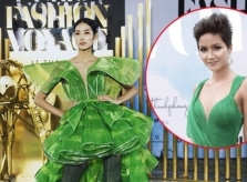 H'Hen Niê hò reo cổ vũ Hoàng Thùy diễn catwalk