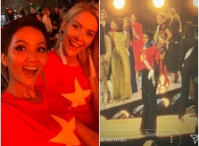 H'Hen Niê mặc áo cờ đỏ sao vàng tổng duyệt Miss Universe