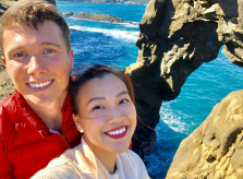 Vợ chồng Hoàng Oanh mê du lịch thuở hẹn hò