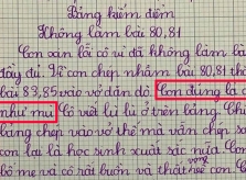 Học sinh tự kiểm điểm 'có mắt như mù'