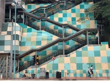 Cầu thang được check in khắp mạng xã hội ở Hong Kong