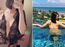 Hồng Quế để lộ hình xăm nhạy cảm khi mặc nội y trong suốt