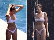 Irina Shayk thả dáng sexy bên bạn trai tài tử
