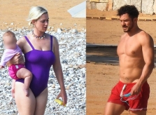 Katy Perry và Orlando Bloom tắm biển Hy Lạp