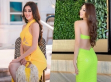 Khánh Vân mặc nổi bật tại Miss Universe