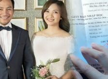 Vợ sắp cưới của Đinh Tiến Đạt khoe giấy nhập học, dân mạng 