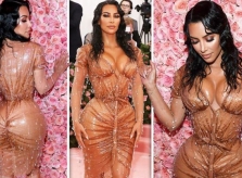 Kim tập 'hụt hơi' để có vòng eo thon gọn đến khó tin đi dự Met Gala