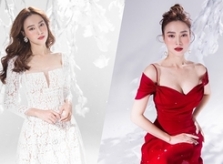 Lan Ngọc diện trang phục cắt xẻ