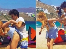 Lindsay Lohan mua bãi biển nơi từng bị bạn trai đánh
