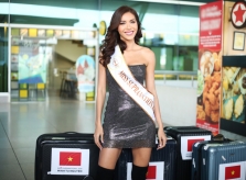 Minh Tú mang sáu vali sang Ba Lan thi hoa hậu
