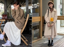 3 công thức mix chân váy dài - món đồ 'đỉnh' mùa đông của gái Hàn