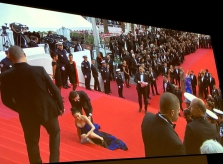 Mỹ nhân Hoa ngữ giả vờ ngã để thu hút ống kính trên thảm đỏ Cannes