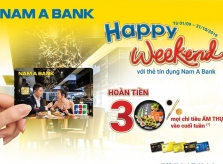 Ăn uống thả ga, hoàn tiền cực đã đến 30% cùng thẻ tín dụng Nam A Bank