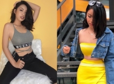 Độ sexy không kém siêu mẫu của bạn gái rapper Andree