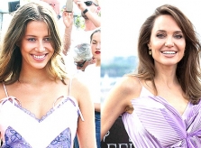 Nicole Poturalski bị so sánh với Angelina Jolie