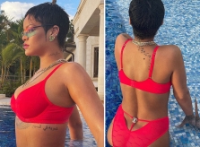 Rihanna khoe nội y gợi cảm và 'nụ cười tỷ đô'