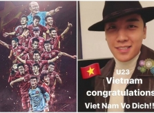 Sao Hàn chúc mừng Việt Nam vô địch AFF Cup