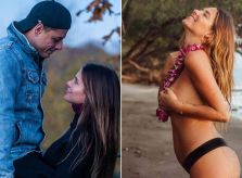 Bạn gái thích khỏa thân của Chicharito khoe bụng bầu