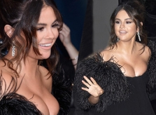 Selena Gomez o ép ngực đầy trên thảm đỏ ra mắt phim