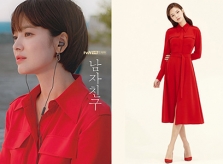 Song Hye Kyo giúp chiếc váy đỏ siêu tôn da được săn lùng