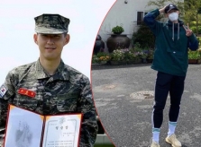 Son Heung-min nhí nhảnh sau khóa huấn luyện quân sự