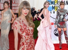 Taylor Swift và những bộ cánh đẹp nhất trên thảm đỏ 10 năm qua