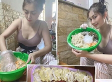 Lê Giang bán nước cam, Thanh Trúc bán đồ ăn