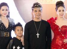 Tình cũ Lương Bích Hữu đưa vợ 9X và con riêng đi tiệc