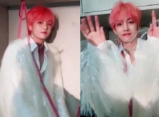 V (BTS) gây hoang mang vì hình ảnh quá nữ tính