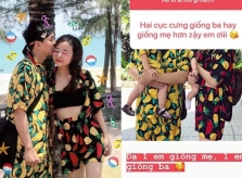 Vợ Hoài Lâm lần đầu lấp lửng khoe ảnh hai con gái