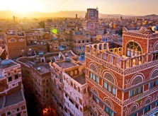 Thành phố như bức tranh nghệ thuật ở Yemen