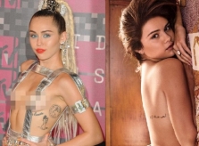 Ý nghĩa hình xăm ở gần ngực của Miley Cyrus và những người nổi tiếng