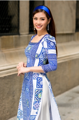 Thanh Thanh Tú, Diễm Trang khoe sắc với áo dài cách tân